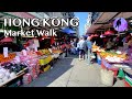 🚶🍌🥭Hong Kong - Local Market Walk - Mongkok Canton via Nathan Rd | 4K