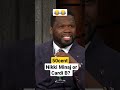 50 Cent :Nikki Minaj or Cardi B ? 😂😂 #shorts #50cent #nikkiminaj #cardib #rap #hiphop #funny