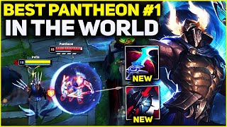 RANK 1 BEST PANTHEON IN THE WORLD AMAZING GAMEPLAY! | Season 13 League of Legends