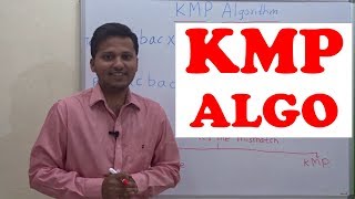 KMP string matching algorithm (string/pattern search in a text)