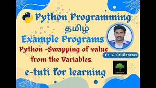 12. Python program for Swapping.