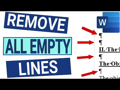 Word Trick - Remove all the Empty Lines in one single action
