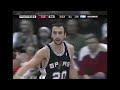 manu ginobili vs lebron james full highlights 2008.02.13 nasty 85 pts 17 dimes combined