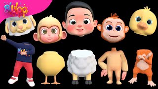 Whose face is it? | Learn Color Johny Johny Yes Papa | BluLoo Nursery Rhymes \u0026 Kids Songs