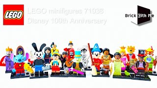 LEGO minifigures 71038 Disney 100th Anniversary  photoreview BrickwithMe