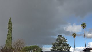 Hail Shower Passes Through Eastern Sacramento County With No Lightning February 2, 2024