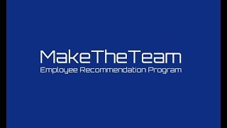 MakeTheTeam | Employee Recommendation Program