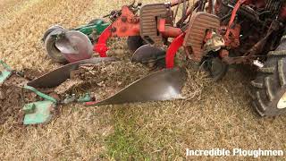 1984 International Harvester 685 3.9 Litre 4-Cyl Diesel Tractor (73 HP) with Kverneland Plough