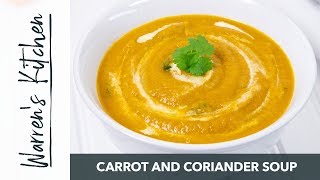 Homemade Carrot and Coriander Soup