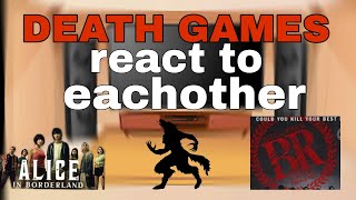 Death Games react to Eachother || ALL PARTS ||