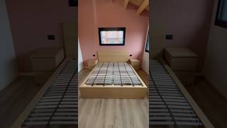 Bed frame with LÖNSET or LEIRSUND slats #assembly #furniture #ikea #shortvideo #woodworking #diy