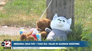 Memorial held for one-year-old shot and killed in Saginaw