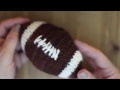 how to knit a football super bowl diy