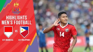 HIGHLIGHTS | U22 INDONESIA - U22 PHILIPPINES | GROUP A CAMBODIA SEA GAMES 32