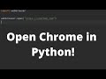 Open a Webbrowser and go to a URL in Python - Python Tutorial