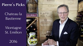 MERLOT WINE TASTING: Chateau la Bastienne Montagne St. Emilion 2016