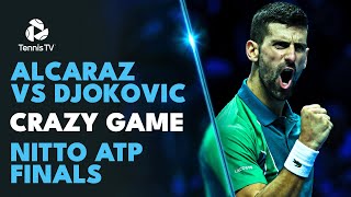 What A Game! Crazy Carlos Alcaraz vs Novak Djokovic Sequence 🥵 | Nitto ATP Finals 2023