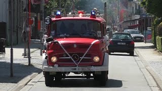 [Uniek/Oldtimer] Showtje Halfzware autopomp Mercedes-Benz LA1113 Brandweer Bornem vanaf een trouw!