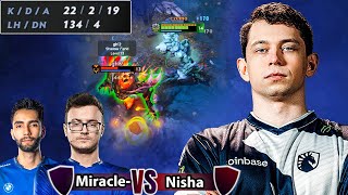 Nisha's Tiny vs Miracle \u0026 Suma1L: The Epic Dota2 Clash!