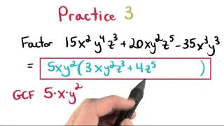 GCF Practice 3 - Visualizing Algebra