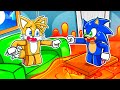 ROBLOX FLOOR IS LAVA with Sonic & Tails!