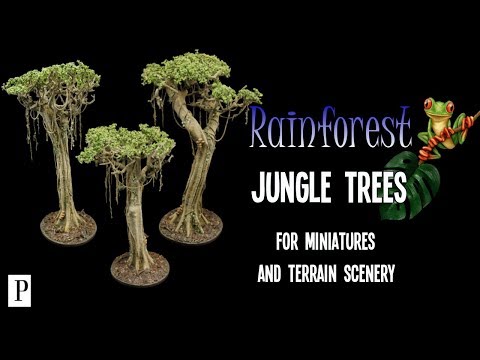 How To Make Rainforest Jungle Trees For Miniature Terrain Scenery How To Make Rainforest Jungle Trees For Miniature Terrain Scenery