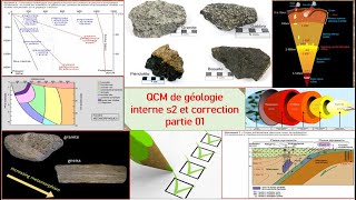 géologie interne s2: la croute continentale granite et gneiss  (qcm)