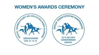 2014 Bericap Senior European Championships Hungary Final - Women's Awards Ceremony