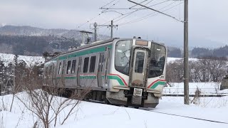 磐越西線 E721系普通 磐梯町-東長原駅間にて