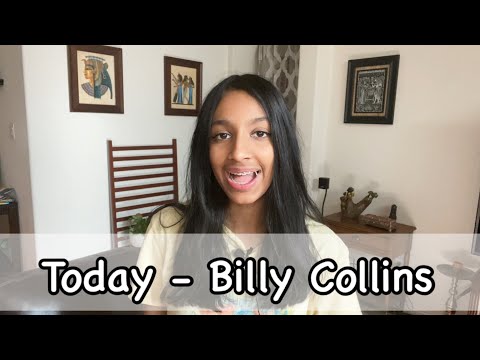 What is the poem today by Billy Collins about?