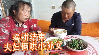 春耕終於結束了！二女買啥新鮮肉夫婦倆哄孫女，日子過得真紅火【泥土大黑】