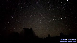 ハワイ・マウナケア星空ライブカメラ 202412月23日UTの流星ダイジェスト/Meteors over Maunakea, Hawaii, Dec 23, 2024 UT