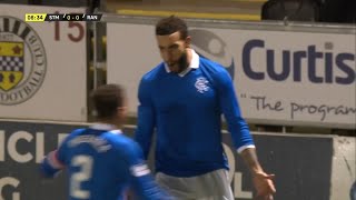 Connor Goldson scores again to give Rangers the lead against St. Mirren in Betfred Cup quarter final