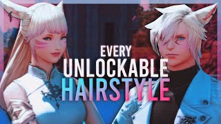 Every Unlockable Hairstyle in FFXIV ! 6.15 Updated | FFXIV Showcase