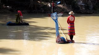 ลุ้นปลาจาระเม็ดตัวใหญ่ยกยอหว่านแห บ้านหนองตะไก้ อ.หนองหาน จ.อุดรธานี บัตรราคา 1,500 บาท