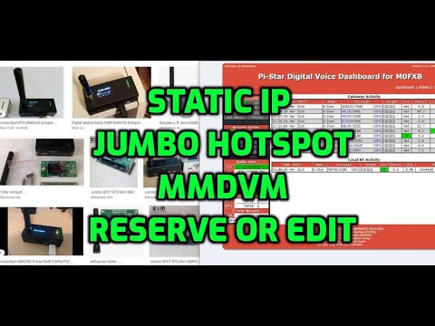 STATIC IP -MMDVM JUMBO HOTSPOT -(Reserving DHCP)in Router - YouTube