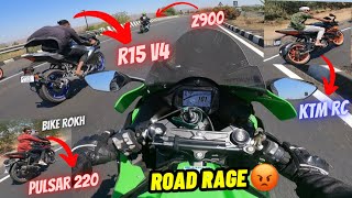 Chapri rider wants to Race with ZX10R😂 | Road Rage🤬| Zx10r vs Chapri boys