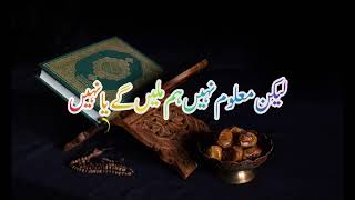 Alvida Alvida Mahe Ramzan - Hafiz Ahmed Raza Qadri -  WhatsApp status - lyrics video
