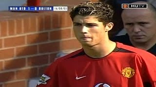 Cristiano Ronaldo vs Bolton Wanderers (ManUtd Debut) 03-04