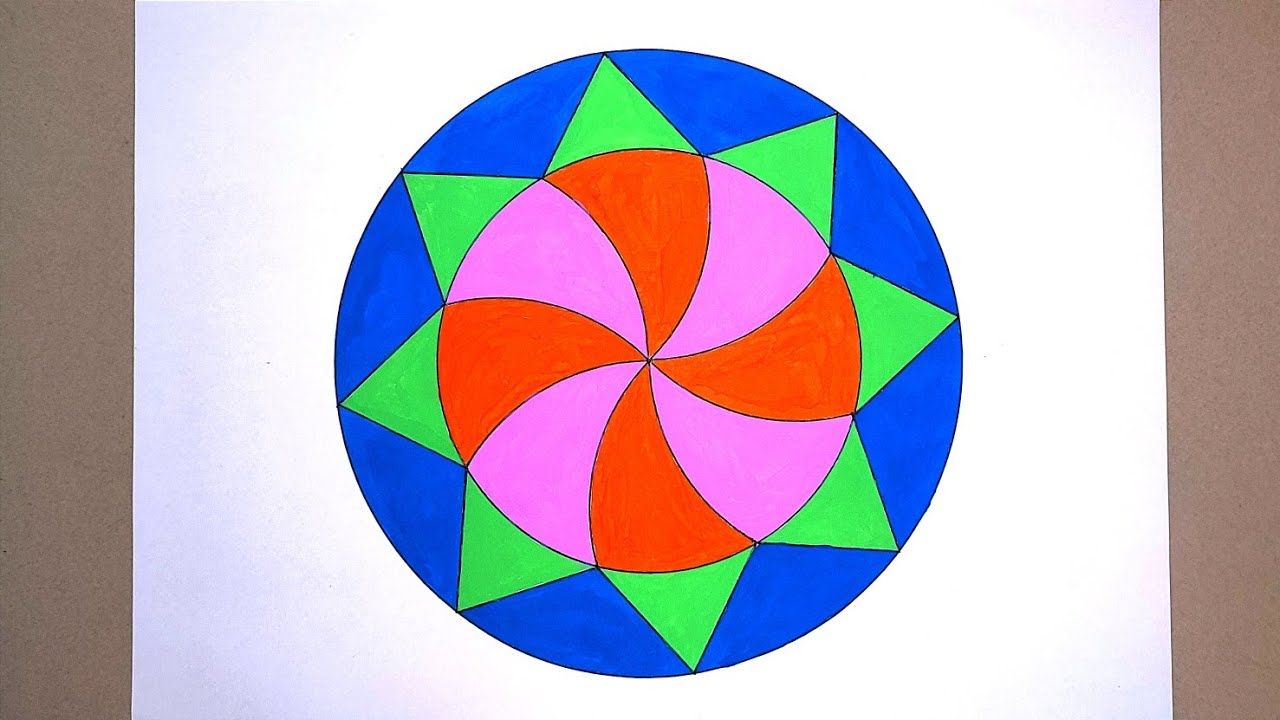 Circle Drawing Design How To Draw Easy Geometrical Design Simple