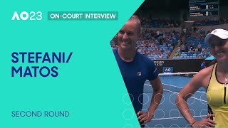 Stefani/Matos On-Court Interview | Australian Open 2023 Second Round