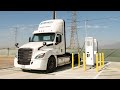 Brake and stability control testing in the all-electric Freightliner eCascadia