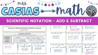Operations with Scientific Notation - Addition & Subtraction | Algebra 1 Lesson