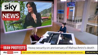 PART 3 | Iran: Mahsa Amini Anniversary | SKY News | Live TV Interview | SAHAR ZAND