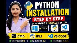 Python Installation and Configuration on Windows | IDLE | VS CODE | Complete Guide | English