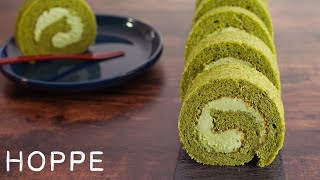 かんたん抹茶ロールケーキの作り方 Matcha Roll Cake HOPPE