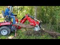 94 pt. 1 digging first stump with bxpanded root ripper u0026 trenching bucket