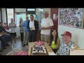 World War II Veteran Surprised At His Favorite West Covina Doughnut Shop