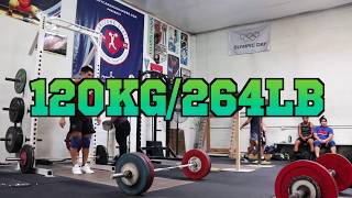 120KG SNATCH for a SET OF FIVE | First Day of College | Junior Olympic Weightlifting