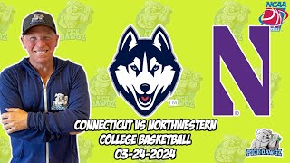 UConn vs Northwestern 3/24/24 Free College Basketball Picks and Predictions  | March Madness